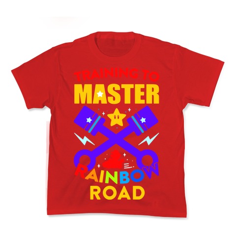 Training To Master Rainbow Road Kid's Tee